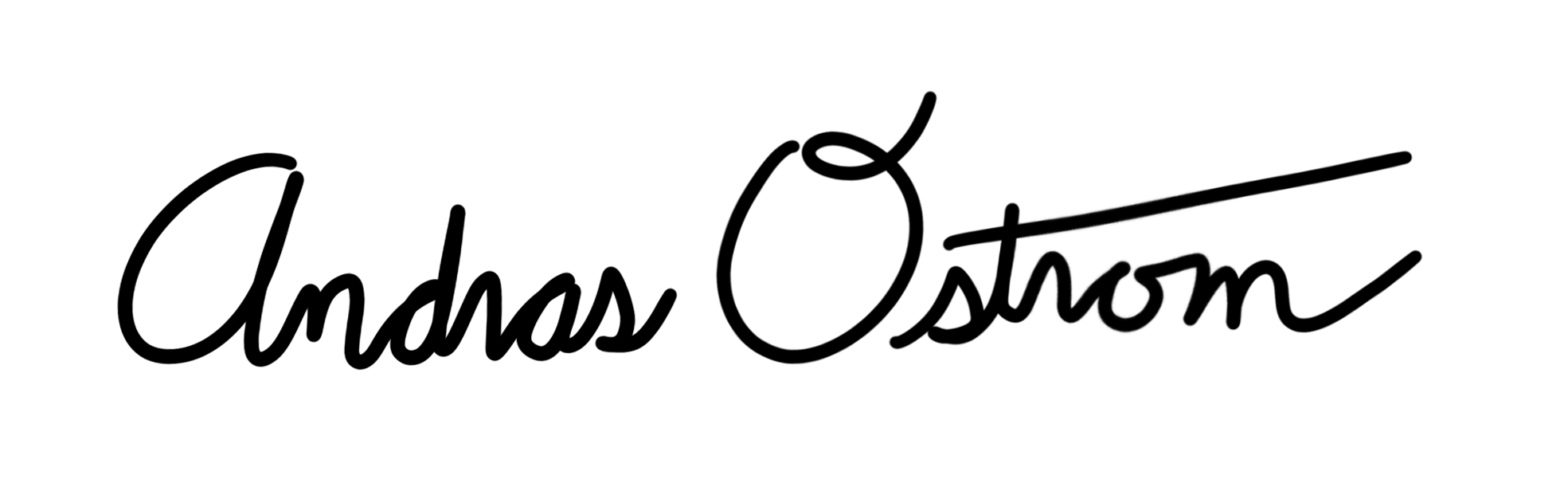 andras ostrom's signature